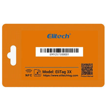 Datalogger de temperatura desechable NFC / RFID Elitech EliTag 3X -30 °C a +55 °C