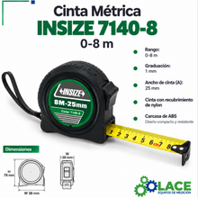 Cinta Métrica INSIZE 7140-8 0-8 m