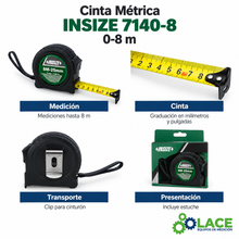 Cinta Métrica INSIZE 7140-8 0-8 m