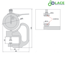 Medidor de Espesor Insize 2364-10  0-10 mm