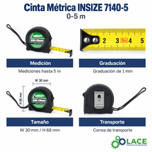 Cinta Métrica INSIZE 7140-5 0-5 m