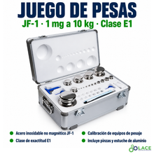 Juego de pesas en acero inoxidable no magnético JF-1 LACE de 1 mg a 10 kg clase E1