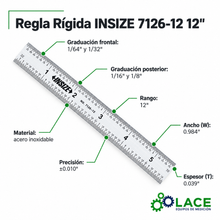 Regla Rígida INSIZE 7126-12 12"