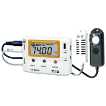 Data Logger TandD RTR-574 para Temperatura, Humedad, Iluminancia y UV 0 a 50 °C, 10 a 95 % HR, 0 a 130 klx y 0 a 30 mW/cm²