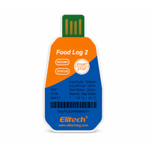 Food Log 2 Registrador de temperatura desechable IP67 con reporte PDF automático