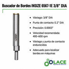 Buscador de Bordes INSIZE 6567-1E 3/8" DIA