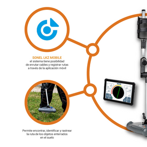Localizador de cables e infraestructuras subterráneas Sonel LKZ-2500