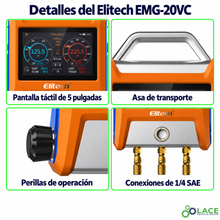 Manómetro Elitech EMG-20VC – −14.5 a 800 psi