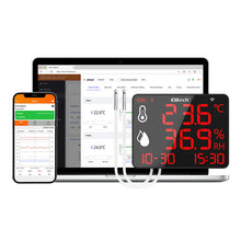 Termohigrómetro Data Logger WiFi doble canal con sensor externo y alarma sonora y visual Elitech DR 230W-2EH-ALRM -40 °C a 85 °C y 0 %HR a 95 %HR