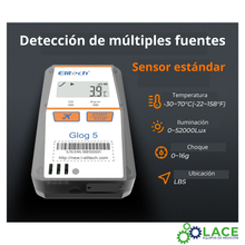 Glog-5 C02 Registrador de datos en tiempo real de un solo uso de temperatura