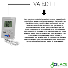 Termómetro electrónico digital dual int/ext VA-EDT-1