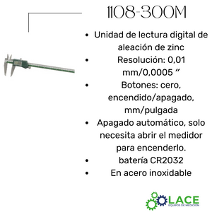 Calibrador digital Insize 1108-300M