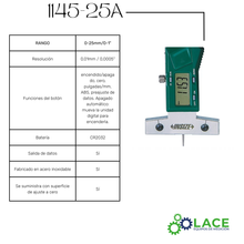 Calibrador de Profundidad Digital Insize 1145-25A  0-25 mm / 0-1"