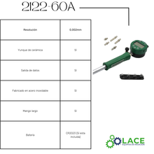 Medidor De Diámetro Digital Insize 2122-60A