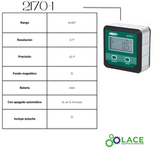 Inclinómetro digital Insize 2170-1