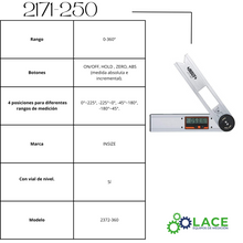 Transportador digital Insize 2171-250