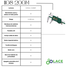 Calibrador digital Insize 1108-200M