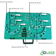 Juego de micrómetros de exterior Insize 3203-66AM