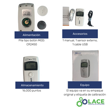 Termómetro Data Logger Elitech RC-4 Mini USB -30°C a 60°C