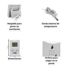 Termómetro electrónico digital dual int/ext VA-EDT-1