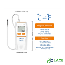 Data Logger Temperatura y Humedad Elitech Tlog 10EH -40°C a 85°C / 0 a 100 %HR