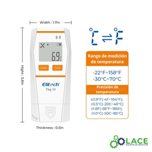 Data Logger Temperatura Elitech T-log serie 10 -30°C a 70°C.