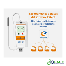 Data Logger Temperatura y Humedad Elitech T-log 100EH -40°C a 85°C