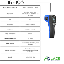 Termómetro  infrarrojo IR-496