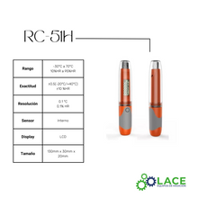 Termohigrómetro Data Logger Elitech RC-51H -30°C a 70°C