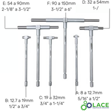 Juego de Calibres Telescópicos INSIZE 4206-1M 8–150 mm (6 piezas)