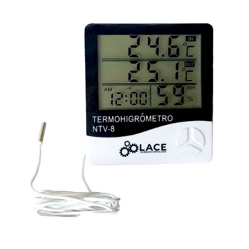 Termohigrómetro LACE NTV-8 -50~70°C, 10~99 %HR