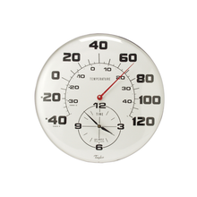 Reloj y termómetro de pared Taylor 162 -40 a 40 °C / -40 a 120 °F y 12 horas