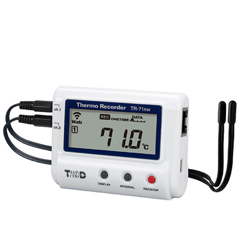 Data Logger Temperatura LAN TandD TR-71nw -60~155 °C