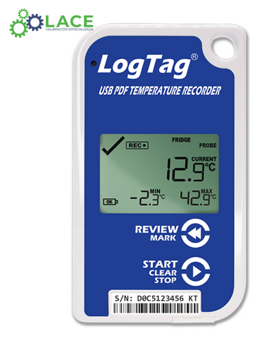 LogTag TRED30-16U: Registrador de Temperatura USB de Alta Precisión para Sonda Externa (Batería Reemplazable)
