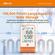 Data Logger Elitech GSP-6 + PTE de Ultra Baja Temperatura (-85 °C a 150 °C)